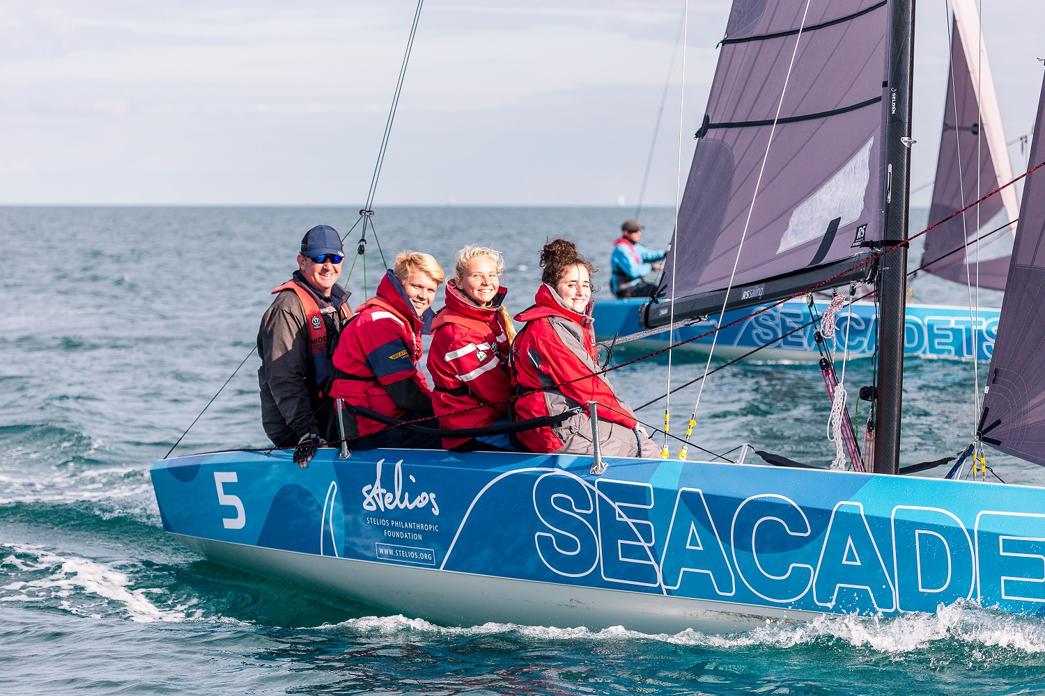 Sea Cadets training on an Rs21 yacht at Weymouth